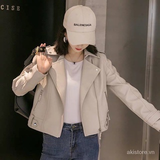 Áo Da Nữ Áo Khoác Da Dáng Ngắn Cao Cấp S-3XL 70kg Siêu Đẹp Sang Trọng Hot Trend Tiktok 2022 Phong cách Hàn Quốc