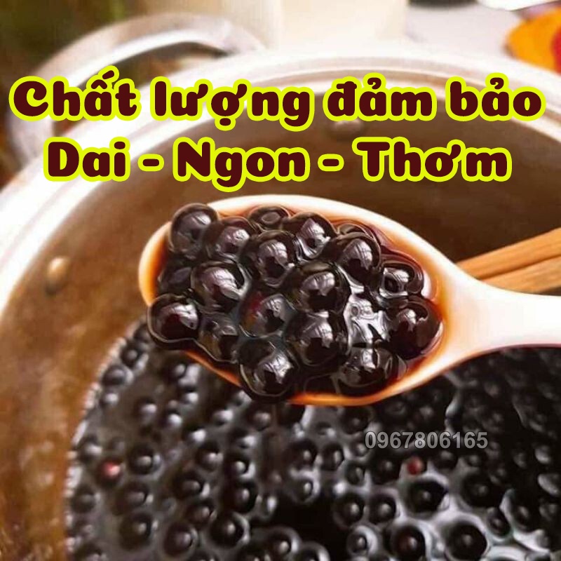 Trân Châu Đen EVIE Thái Lan 1Kg – Nguyên Liệu Nấu Sữa Chưa, Trân Châu Đường Đen Nhập Khẩu Chính Hãng