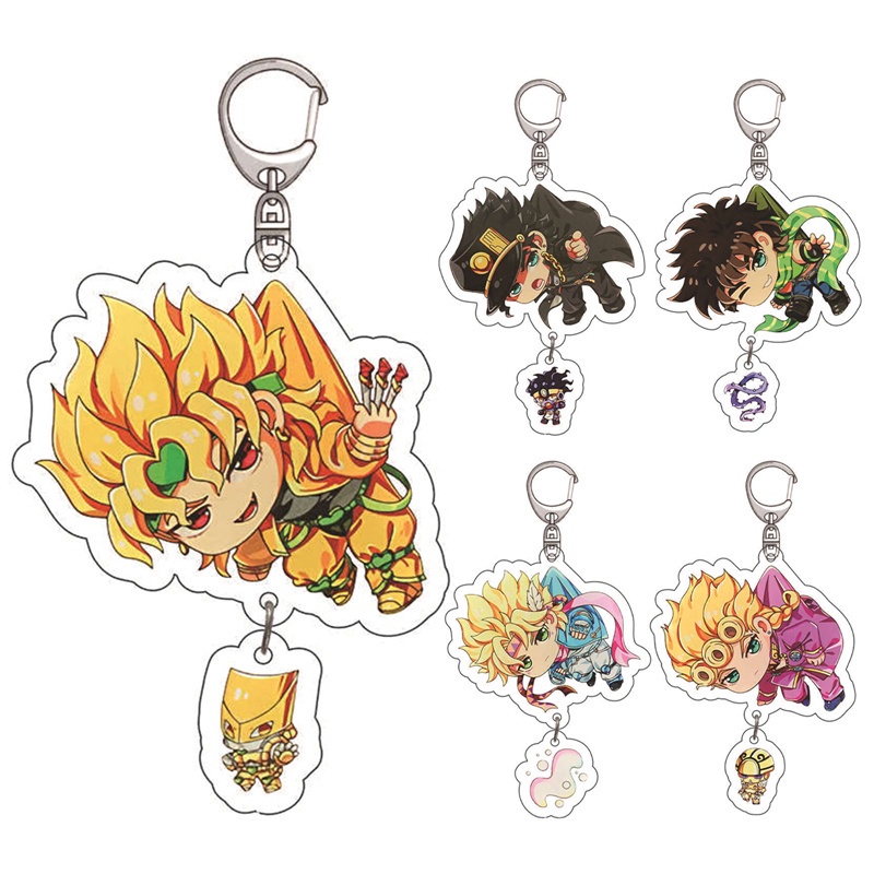 Móc chìa khóa hình các nhân vật trong phim hoạt hình Jojo Bizarre Adventure dễ thương bắt mắt