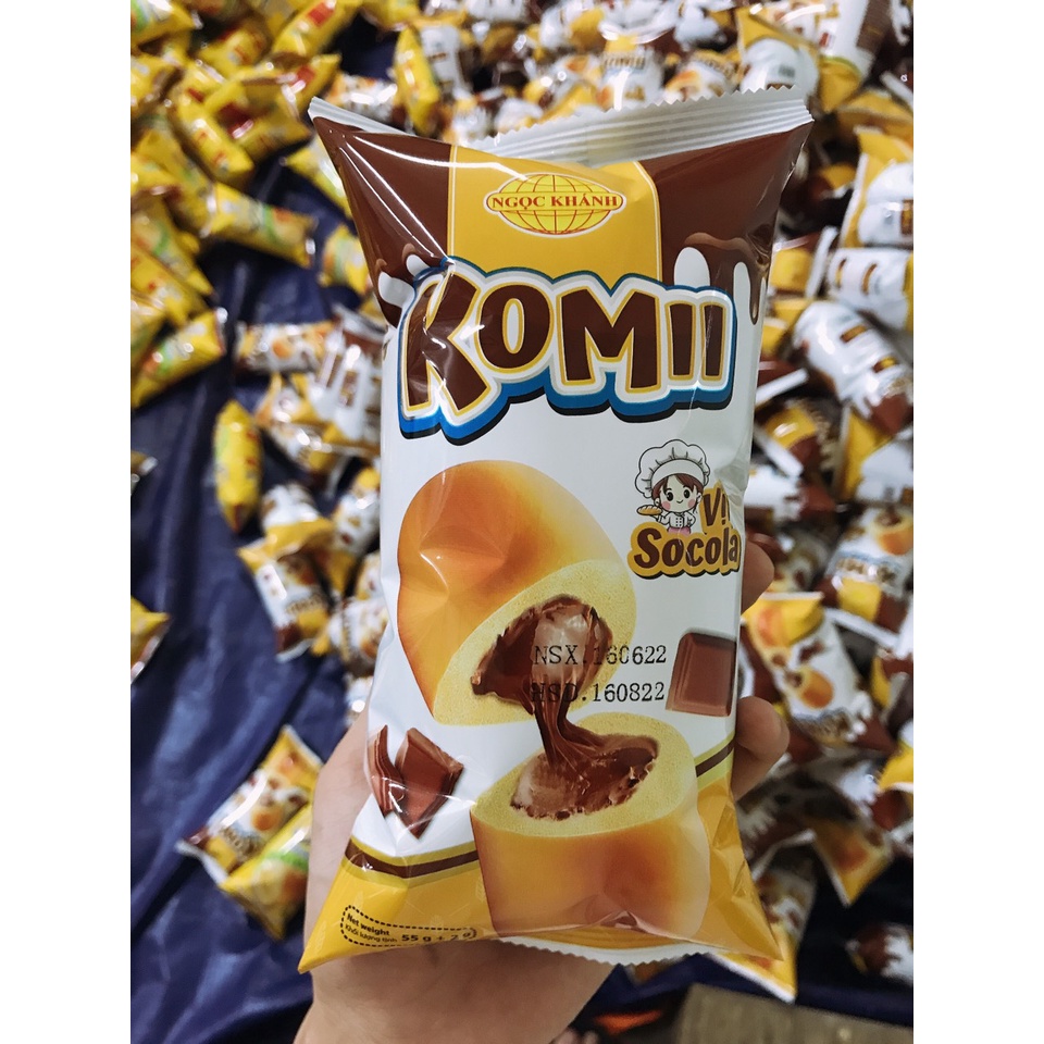 Combo 10 Bánh Mì Tươi Socola, Bánh Mì Ruốc Bơ Sữa, Bánh Bông Lan Cốm Dừa Bịch 10 Gói [55gr]