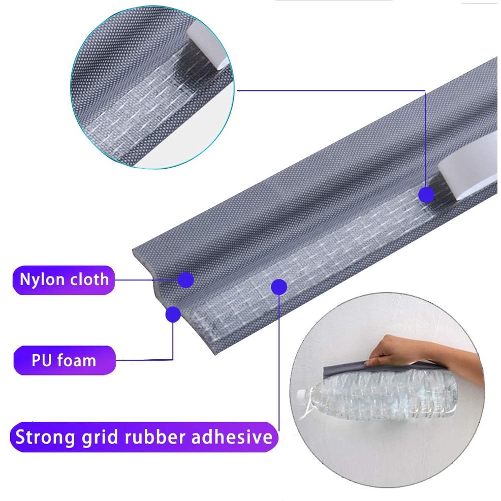 Cuộn Băng Keo Xốp PU Dán Viền Cửa Sổ / Cửa Ra Vào Cách Nhiệt