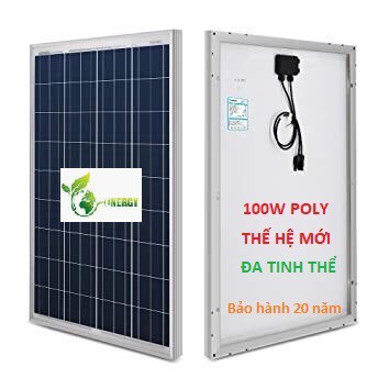 PMP Tấm pin năng lượng mặt trời POLY 100W đa tinh thể thế hệ mới 2020