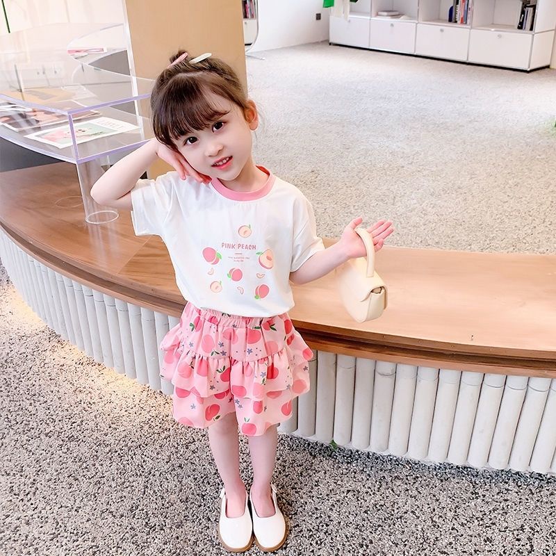 Set Áo Thun Tay Ngắn + Chân Váy Xếp Ly Thiết Kế Mới Thời Trang Mùa Hè Theo Phong Cách Hàn Quốc Cho Nữ