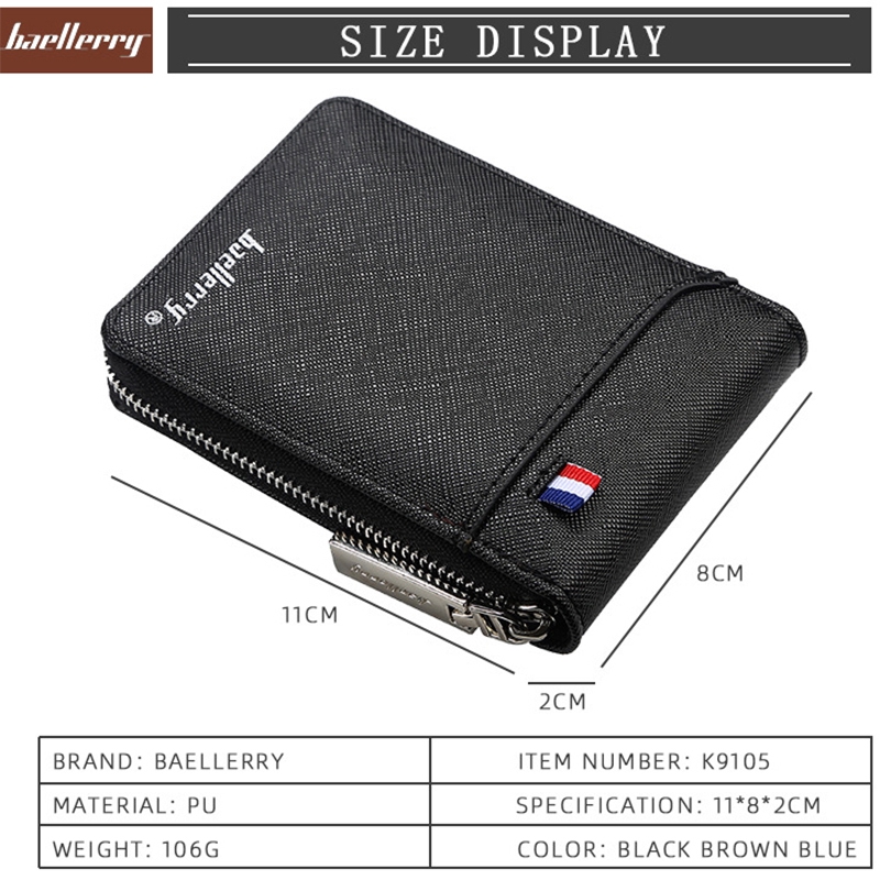 Ví Ngắn Baellerry K9105 Thời Trang Cho Nam