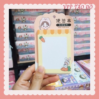 Giấy note, sổ ghi chú 40 tờ nhỏ xinh - vpp táo đỏ