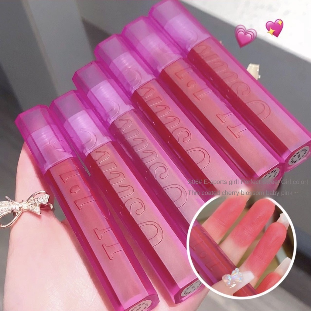 Like Us Women's Matte Lip Gloss Không Thấm Nước  Son Môi 6 Màu Tùy Chọn Chống Thấm Nước Thương Hiệu 2022