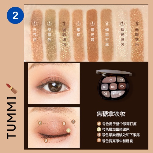 Bảng mắt Maffick Amber 8 màu da beo - phấn mắt Maffick hổ phách - siêu hot - tất cả trong một