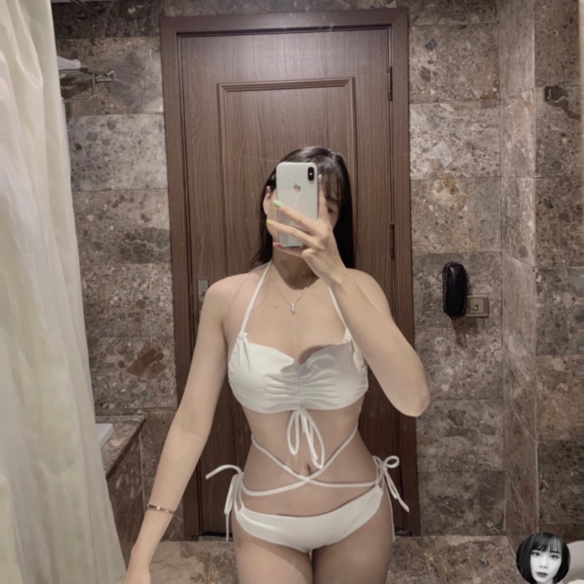 Bikini bộ bơi đồ bơi nữ đi biển hai mảnh sexcy rút ngực EVA 2MRN