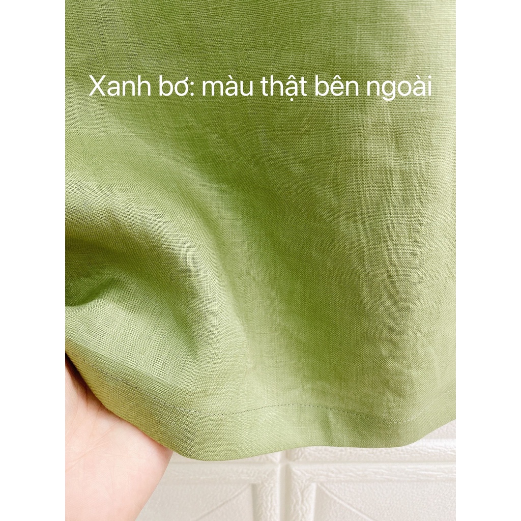 Áo hai dây nhiều màu LINEN TƯNG PREMIUM dáng chữ A. June A09