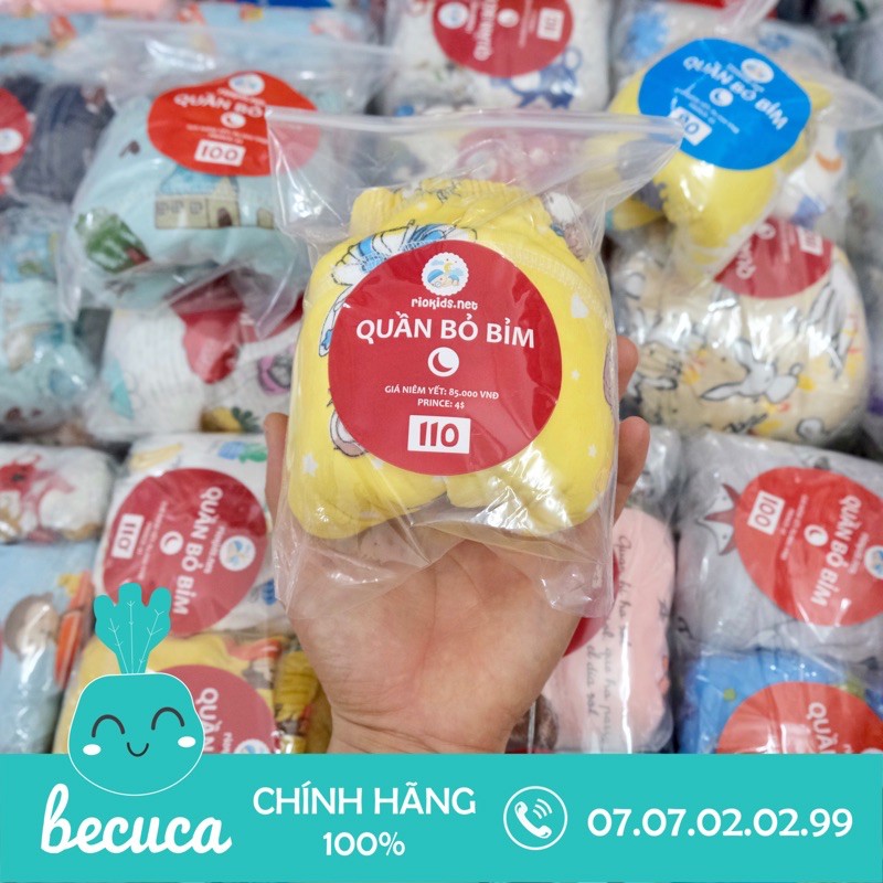 [ Baby ] Quần bỏ bỉm đêm Riokids cao cấp dành cho bé từ 4 đến 17KG