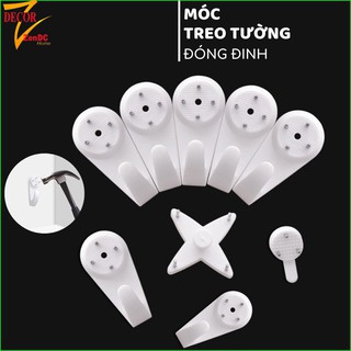 Móc treo tường đóng đinh bằng nhựa - giá 5 chiếc