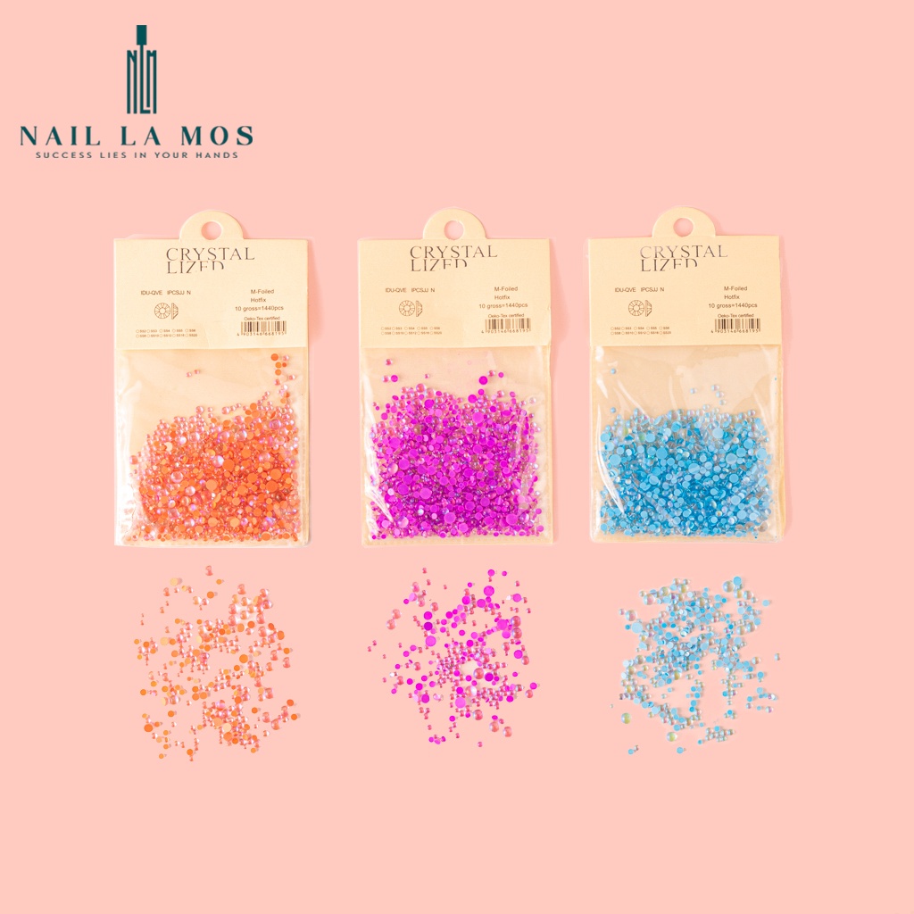 Đá giọt sương cao cấp đính móng tay đủ size - đá nail tạo hiệu ứng giọt nước lấp lánh phong cách Hàn Nhật