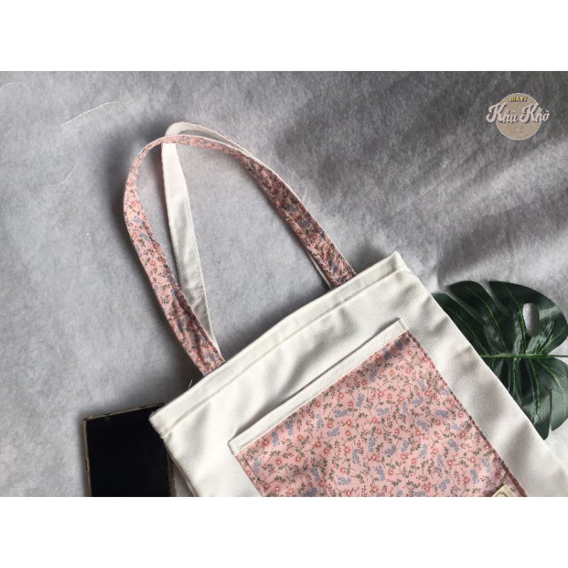 TÚI TOTE HANDMADE MIX HOA NHÍ ảnh tụi mình tự chụp