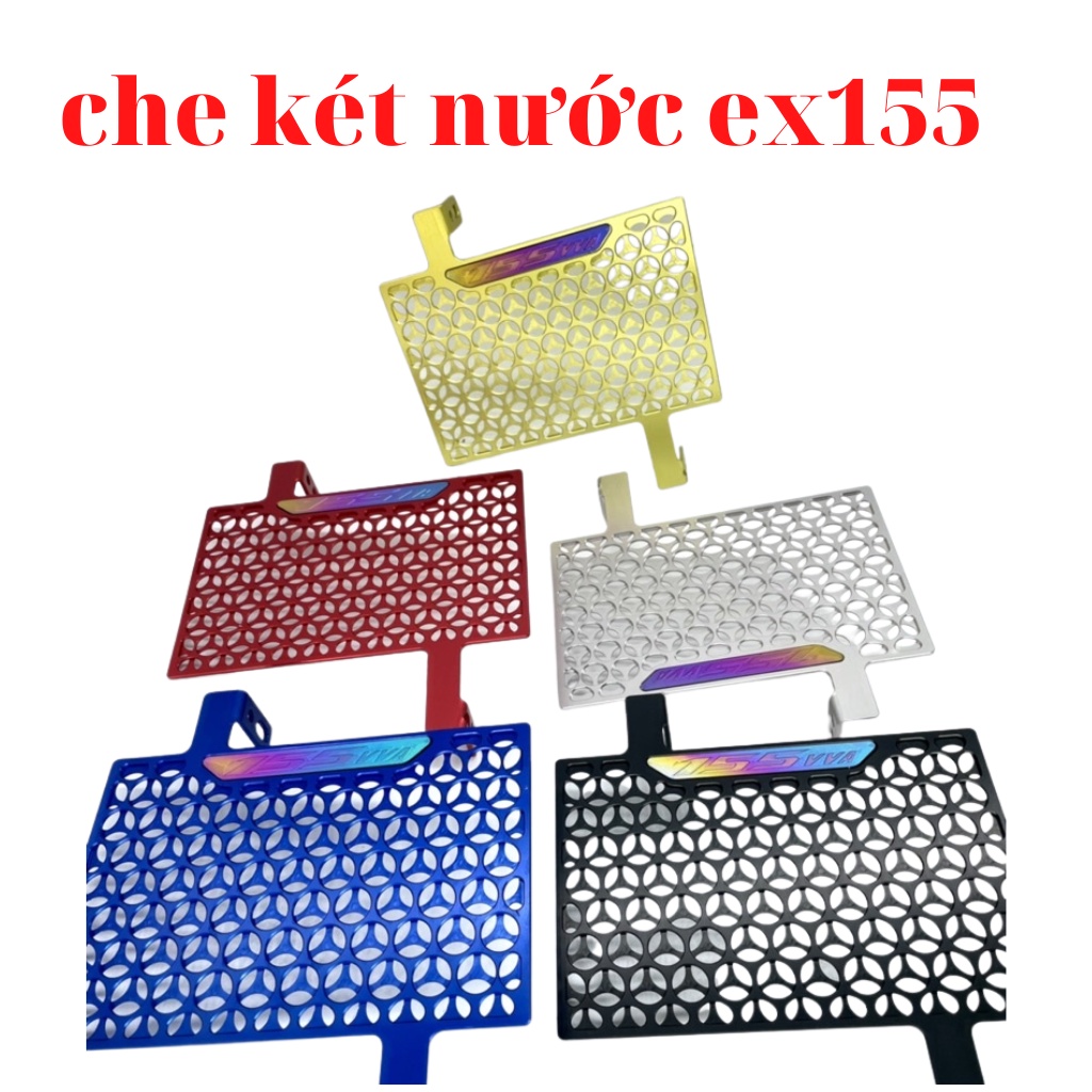 Che két nước xe exciter 155 nhôm cnc hàng sịn đẹp dày dặn bảo hành 1 năm không phai màu