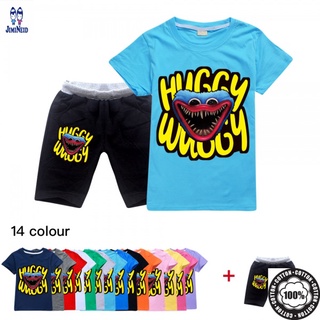 Poppy playtime set áo thun tay ngắn & quần dài cho bé trai & gái poppy playtime huggy wuggy