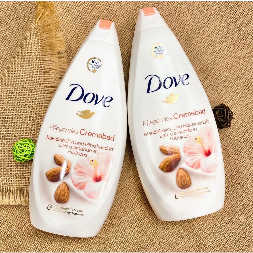 [Hàng nội địa Đức] Sữa tắm Dove 750ml hạnh nhân và hương hoa của Đức -DATE MỚI ĐỦ BILL