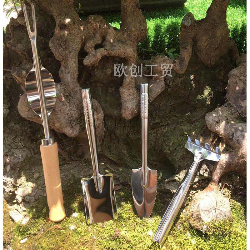 Dụng cụ làm vườn Hoa xẻng nhỏ bằng thép không gỉ 304 trồng cây mọng nước rau trong chậu đào đất