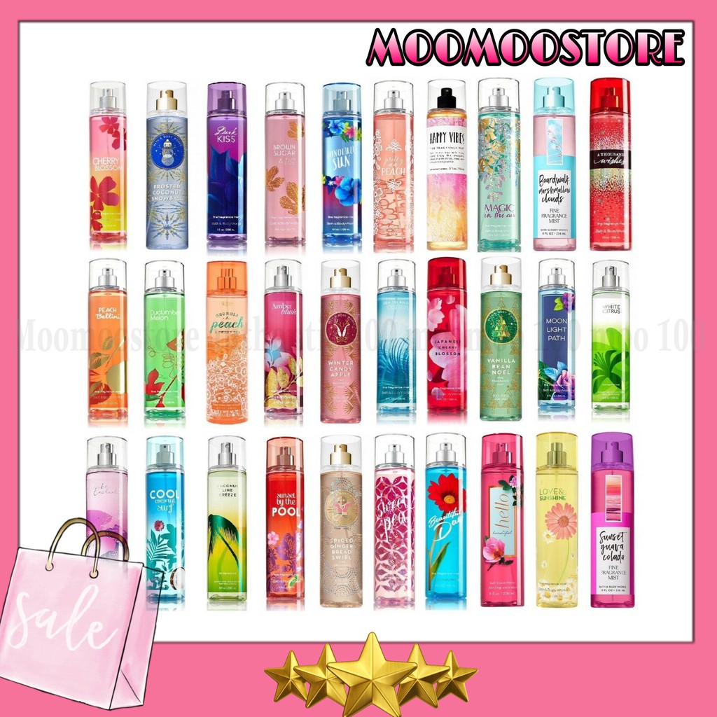 ❤️MOOMOO❤️Xịt Thơm Toàn Thân Bath And Body Works Body Mist (10ml) Ver.3 | Thế Giới Skin Care