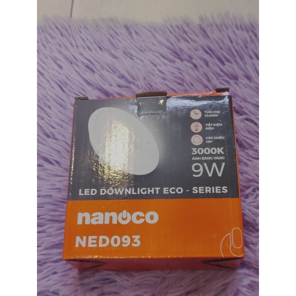 Đèn âm trần d90-9w Nanoco