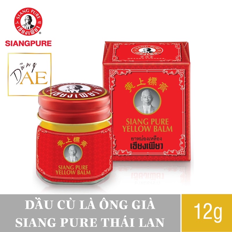 Dầu Cù Là Ông Già Siang Pure Yellow Balm Thái Lan