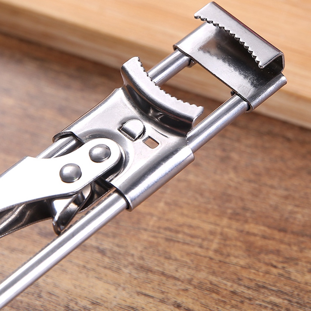 Dụng cụ mở nắp chai lọ bằng thép không gỉ có thể điều chỉnh đa năng