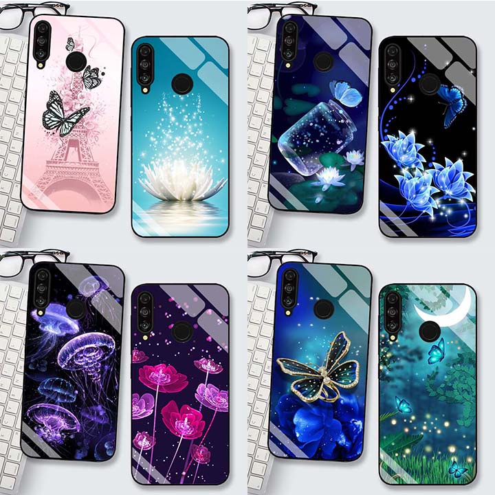 Ốp HUAWEI P30 Lite Lưng Kính Cường Lực Cao Cấp Mới Nhất