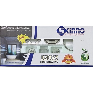 Bộ phụ kiện gương nhà tắm 6 món hàng đẹp
