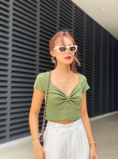 ☀️ Áo crop cổ V( Hình thật)