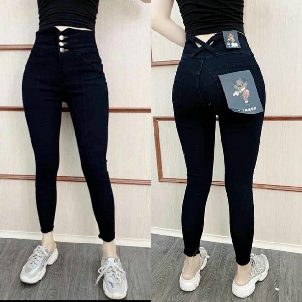 Quần Jean Nữ ôm body đẹp vải co dãn cao cấp-Black Fashion Shop-qn505