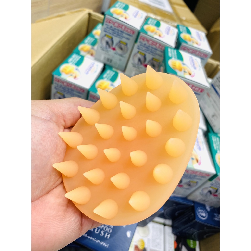 Lược Gội Đầu Silicon Massage Da Đầu Save Industry Nhật Bản SV-6117: Ngăn Rụng Tóc - Made in Japan Tsubame Sanjo