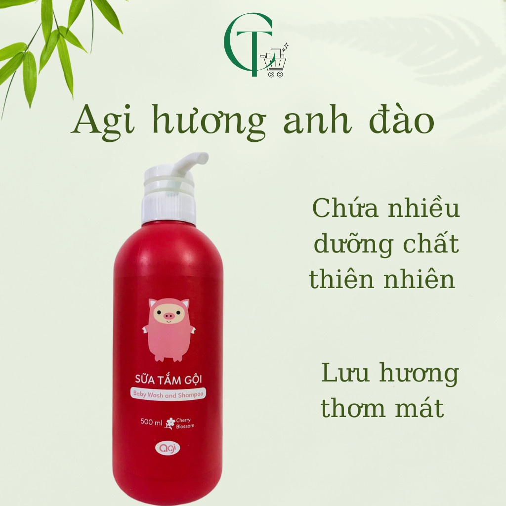 Sữa tắm gội cho bé AGI chai 500ml