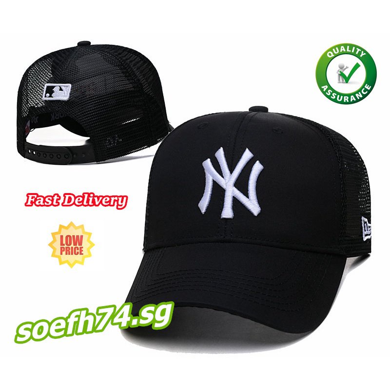 MLB Mũ Lưỡi Trai Phối Lưới Phong Cách Thể Thao New York Yankees NY 4M6S Thời Trang Cho Nam Và Nữ