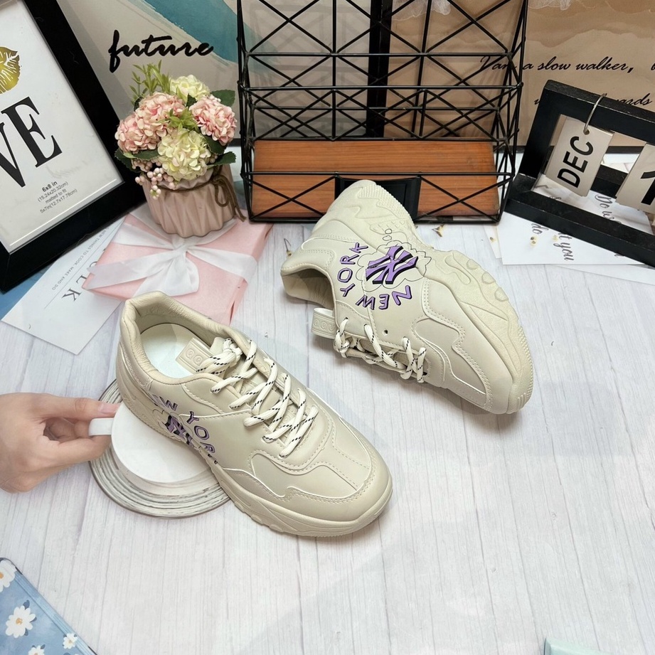 Giày Thể Thao Đế Độn Nữ 💥SẴN MÀU KEM💥Giày Tăng Chiều Cao 5P  MN-C8