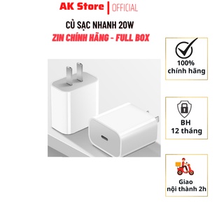 Củ Sạc Nhanh 20w iPhone Chính Hãng APPLE Fullbox