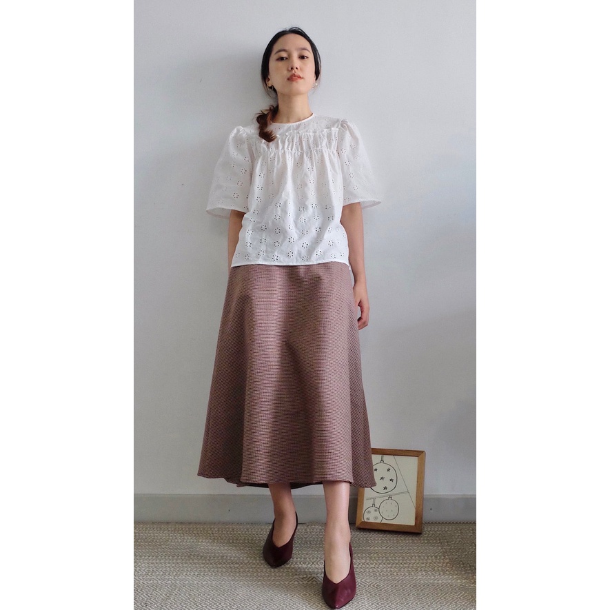 Chicka Chicka - Áo Lace midi top - White