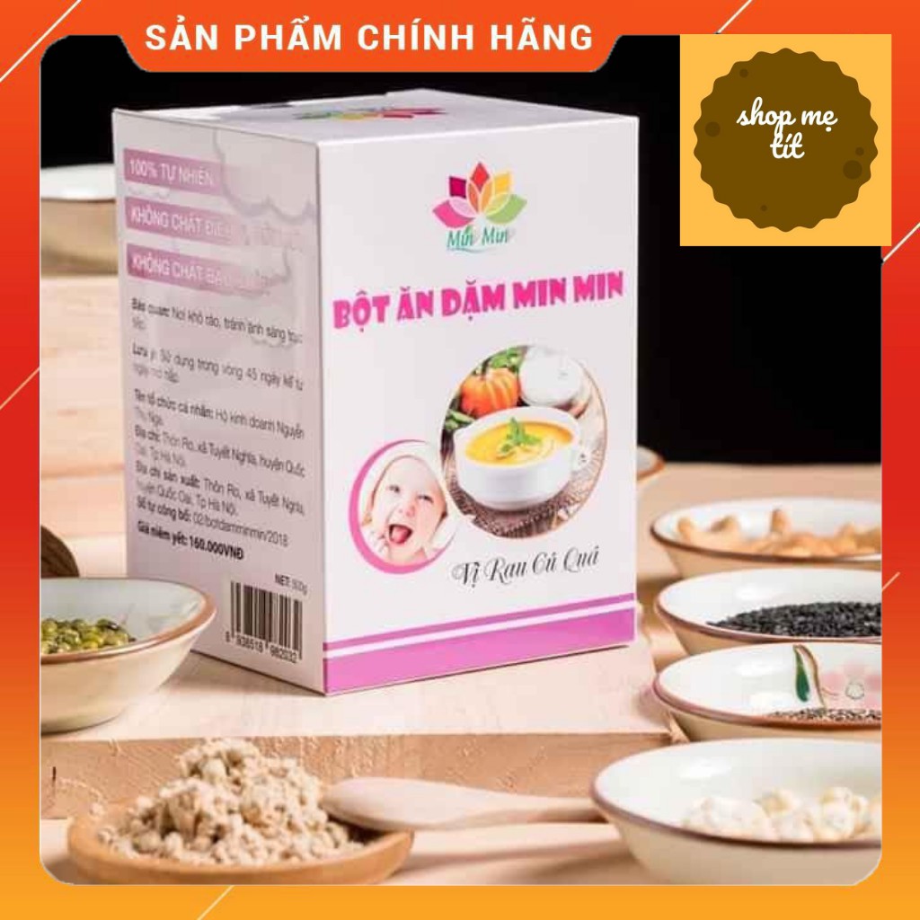 Bột Ăn Dặm Min Min Hộp 500gr -Shop Mẹ Tít