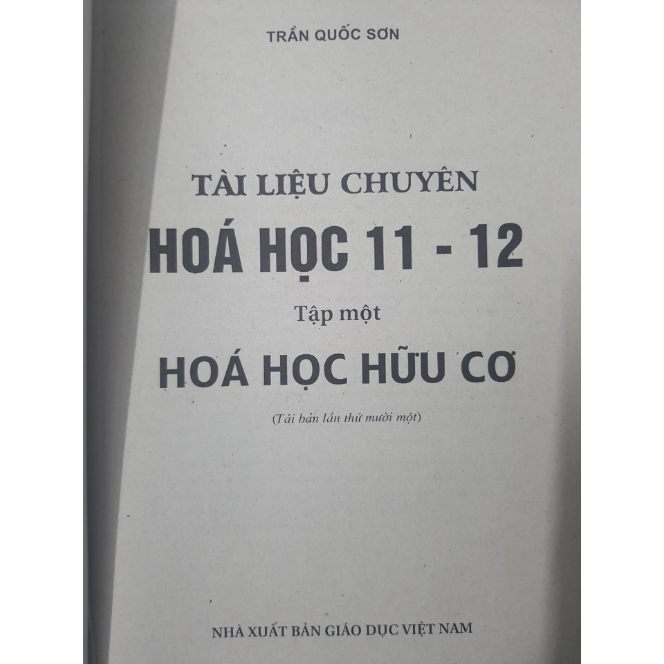 Sách - Tài liệu chuyên Hoá học 11-12 (Tập 1) - Hoá học Hữu Cơ