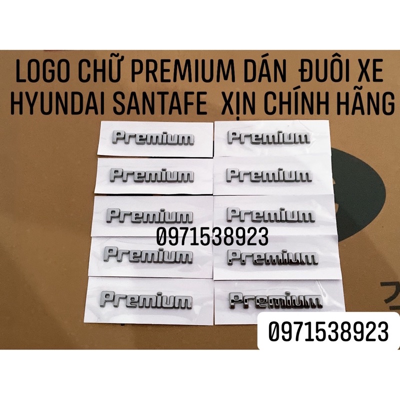 LOGO CHỮ NỔI PREMIUM SANTAFE XỊN CHÍNH HÃNG