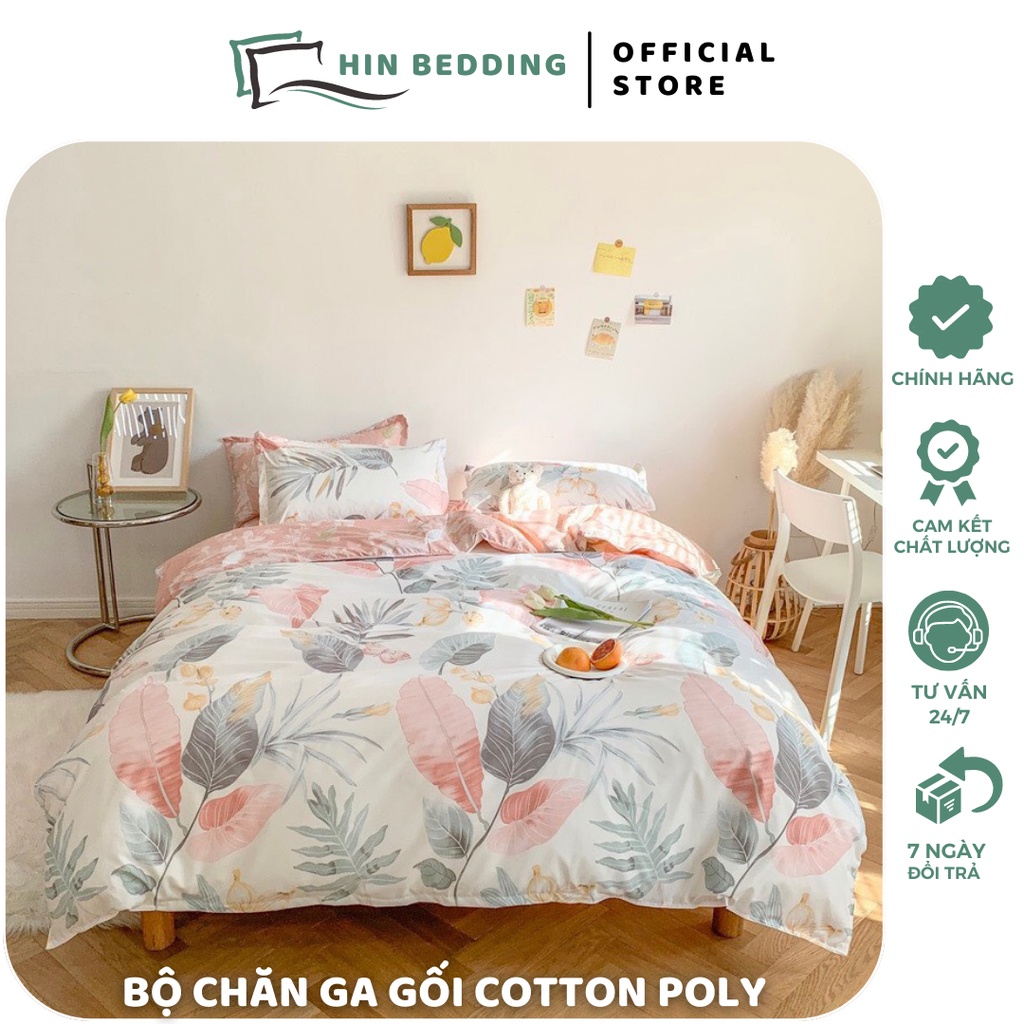 Bộ Chăn Ga Gối Chăn Chần Bông Thông Minh HIN BEDDING, Chăn Lót Bông Lồng Được Ruột, Ga Nệm Đủ Kích Thước