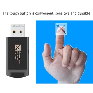 Bluetooth 5.2 Audio Transmitter with Mic Low Latency 3.5Mm Aux for TV PC
