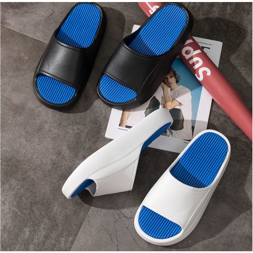 Dép lê quai ngang nam nữ EVA đế cao 4cm, dép nam quai ngang Ulzzang unisex - SUNI