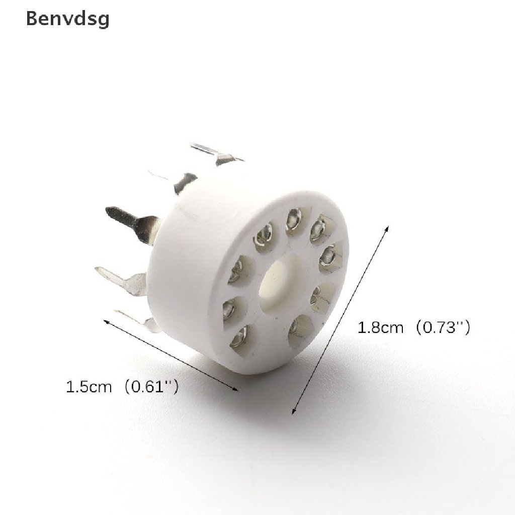 1 Ổ Cắm 9 Chấu Bằng Gốm Cho Loa Âm Thanh 12AX7 / 12AU7