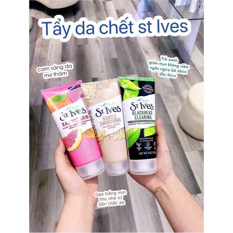  (Chính hãng DKSH) Sữa rửa mặt tẩy da chết St.lves 170ml