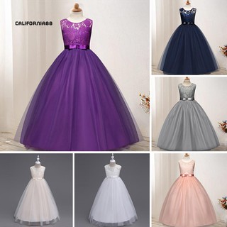 Đầm Công Chúa Dài Tay Phối Ren Đính Nơ Xinh Xắn Dành Cho Bé Gái