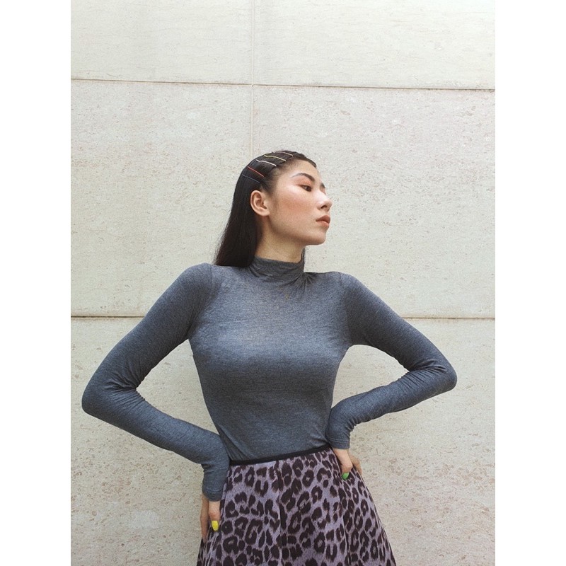 [Ảnh Thật] Áo Thun Cổ Lọ Ôm Body Dài Tay | BigBuy360 - bigbuy360.vn