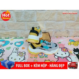 Giày thể thao triple xám vàng