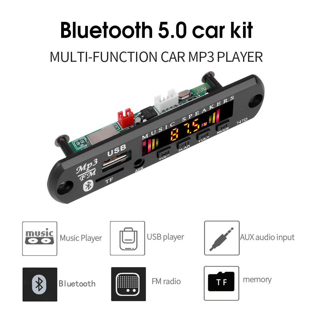 Bảng Giải Mã MP3 USB 5V 12V WMA FM Bluetooth 5.0 Cho Xe Hơi