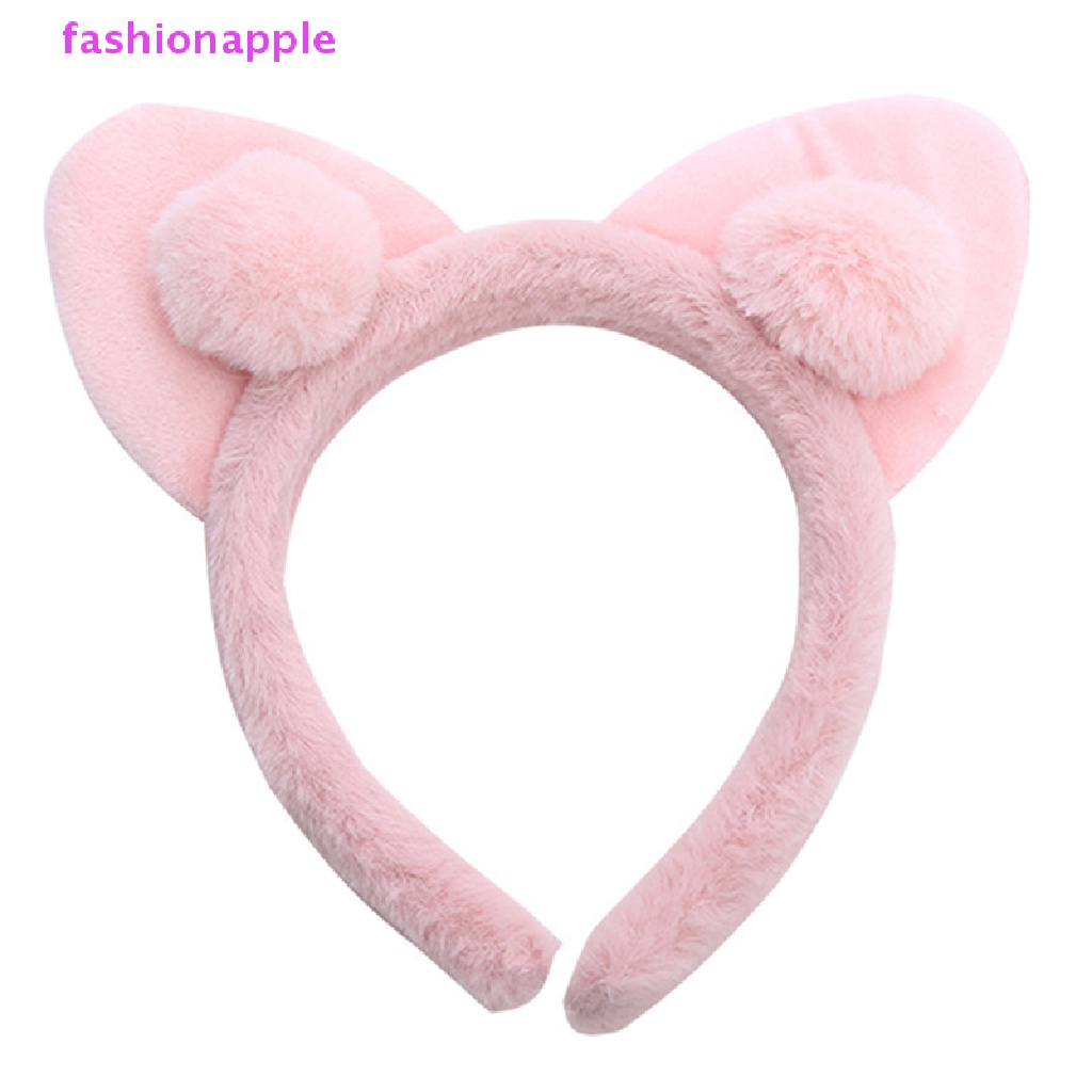 Băng Đô Tai Mèo Bông Dễ Thương Phong Cách Hàn Quốc