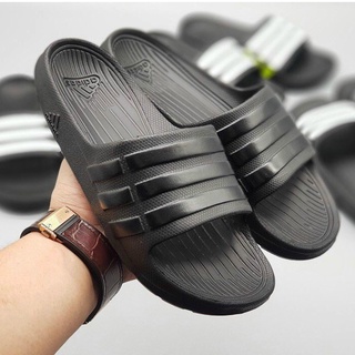 Dép quai ngang nam nữ adidas 3 sọc hàng đẹp, dép lê nam nữ đúc nguyên khối chất nhẹ đế êm cực bền