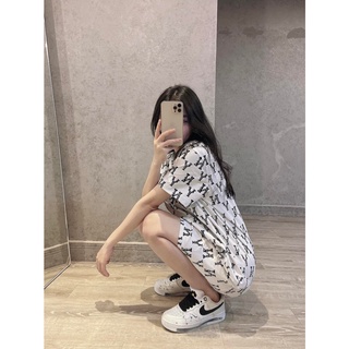 Ảnh thật - Đầm MLB Monogram Mix Pocket - Full tag, code